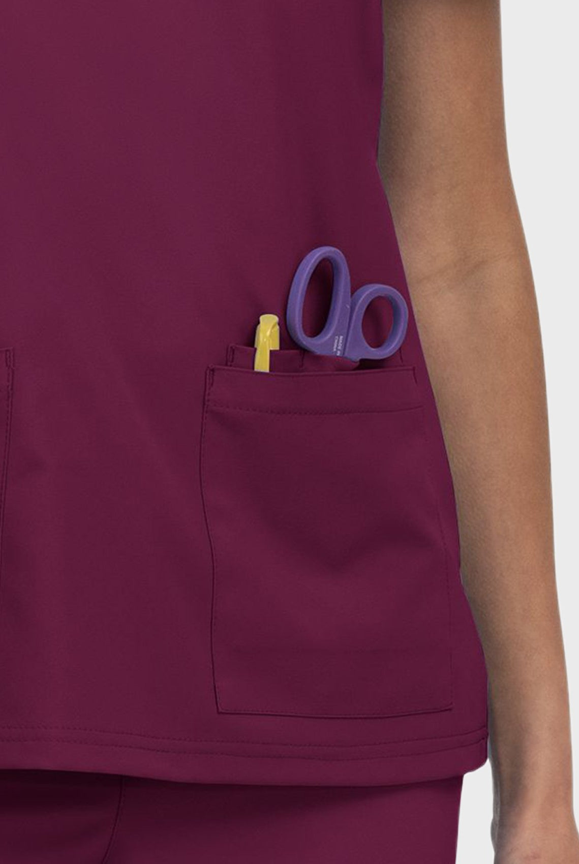 womens-koi-cureology-cardi-scrub-top-wine3