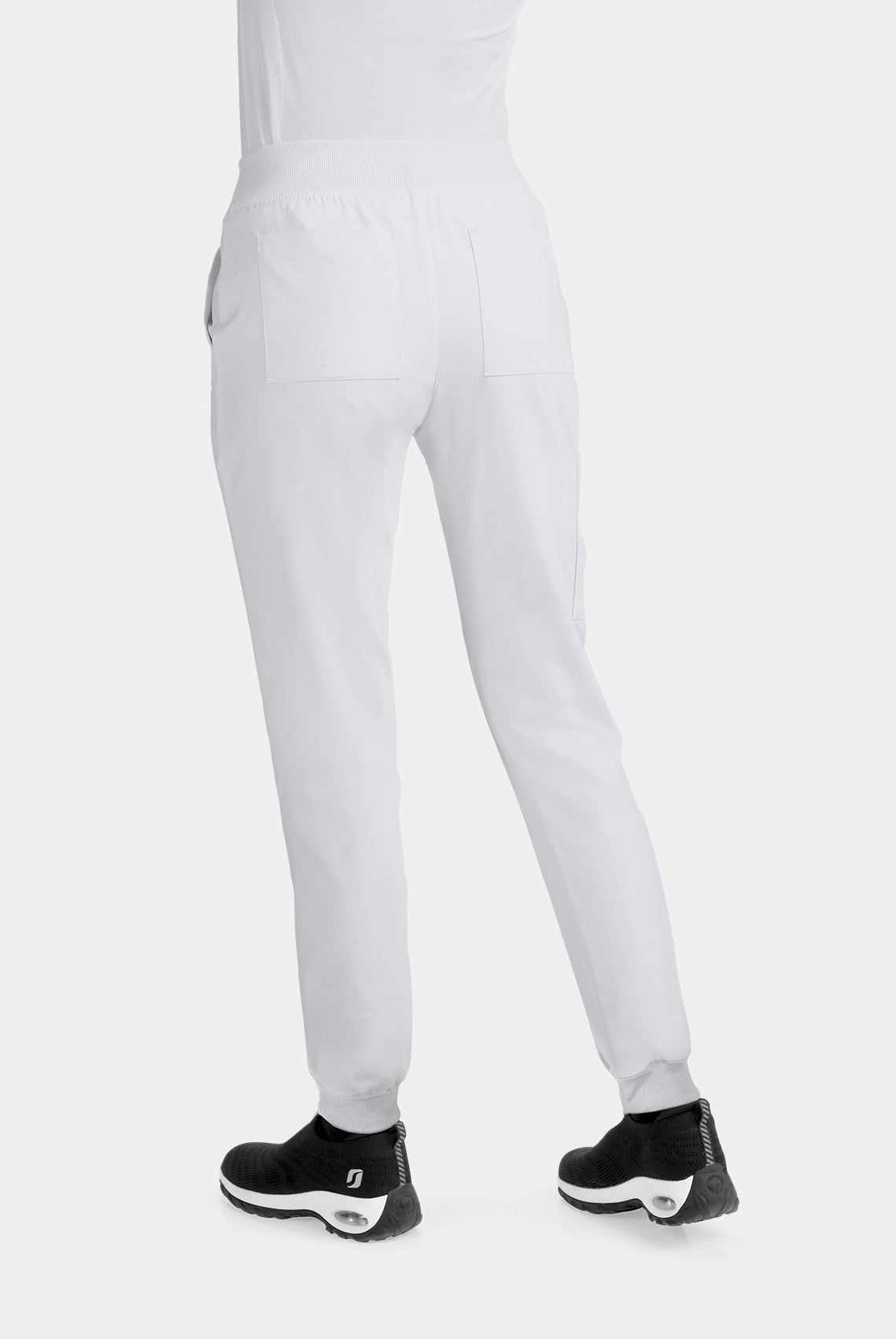 Koi Cureology Pulse Scrub Joggers - White - Back