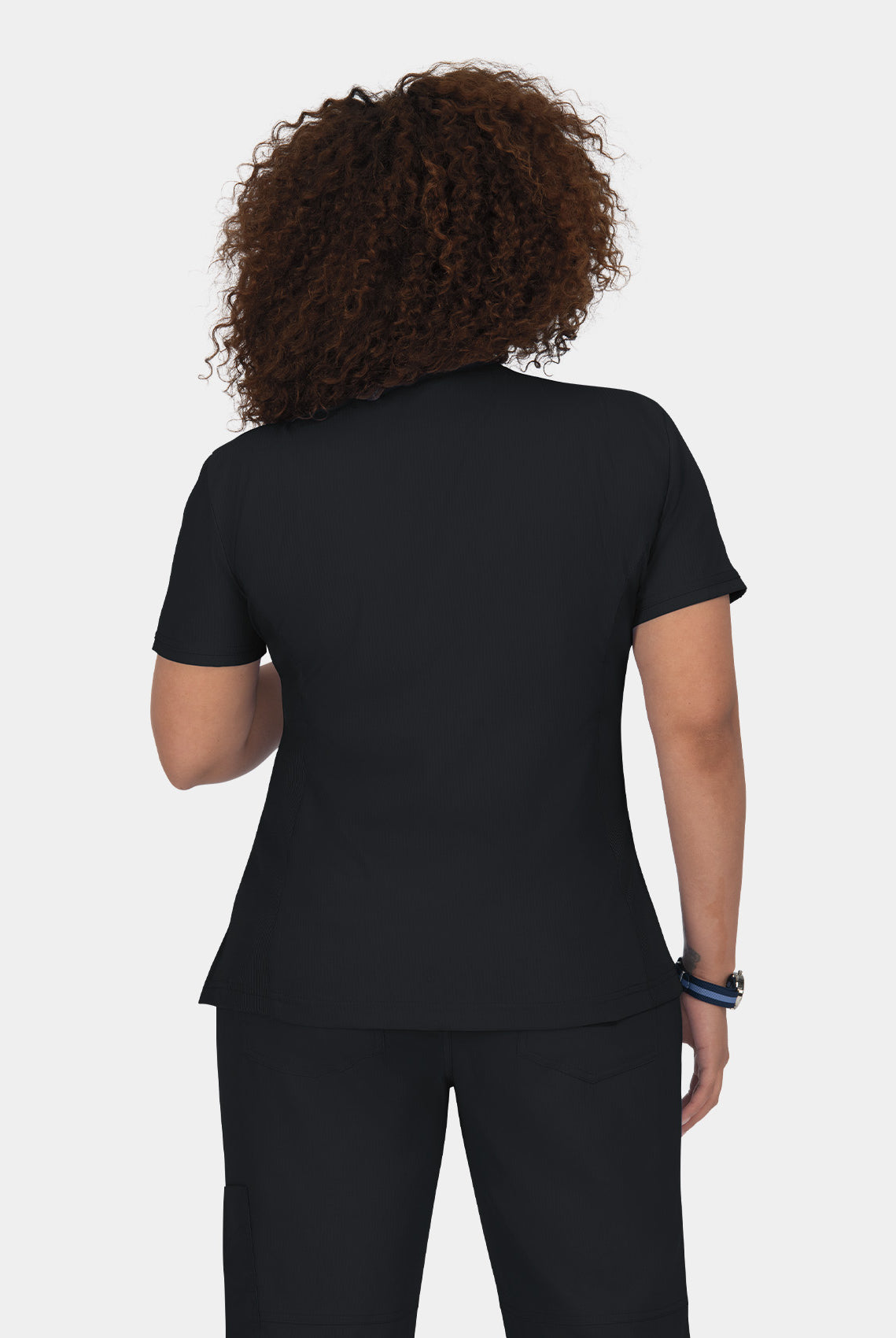 Koi Lite Philosophy Scrub Top - Black - Back
