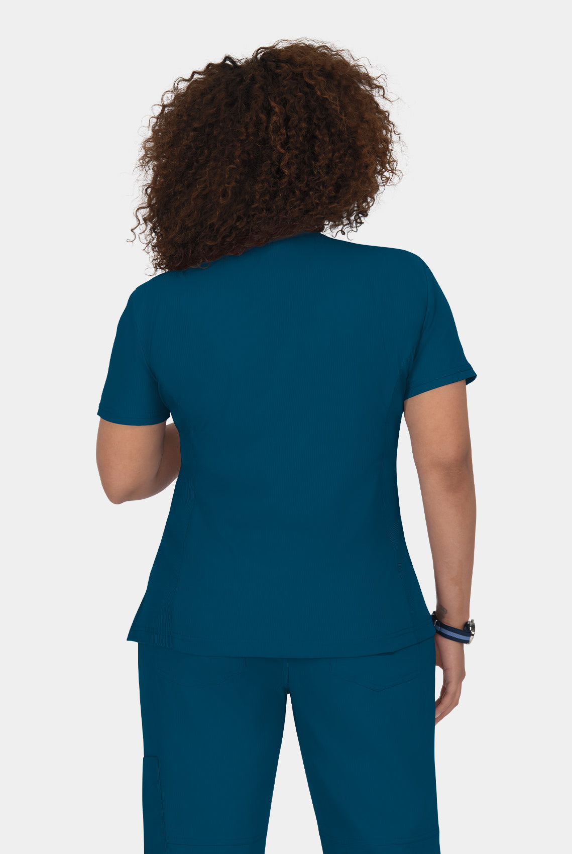 Koi Lite Philosophy Scrub Top - Caribbean - Back