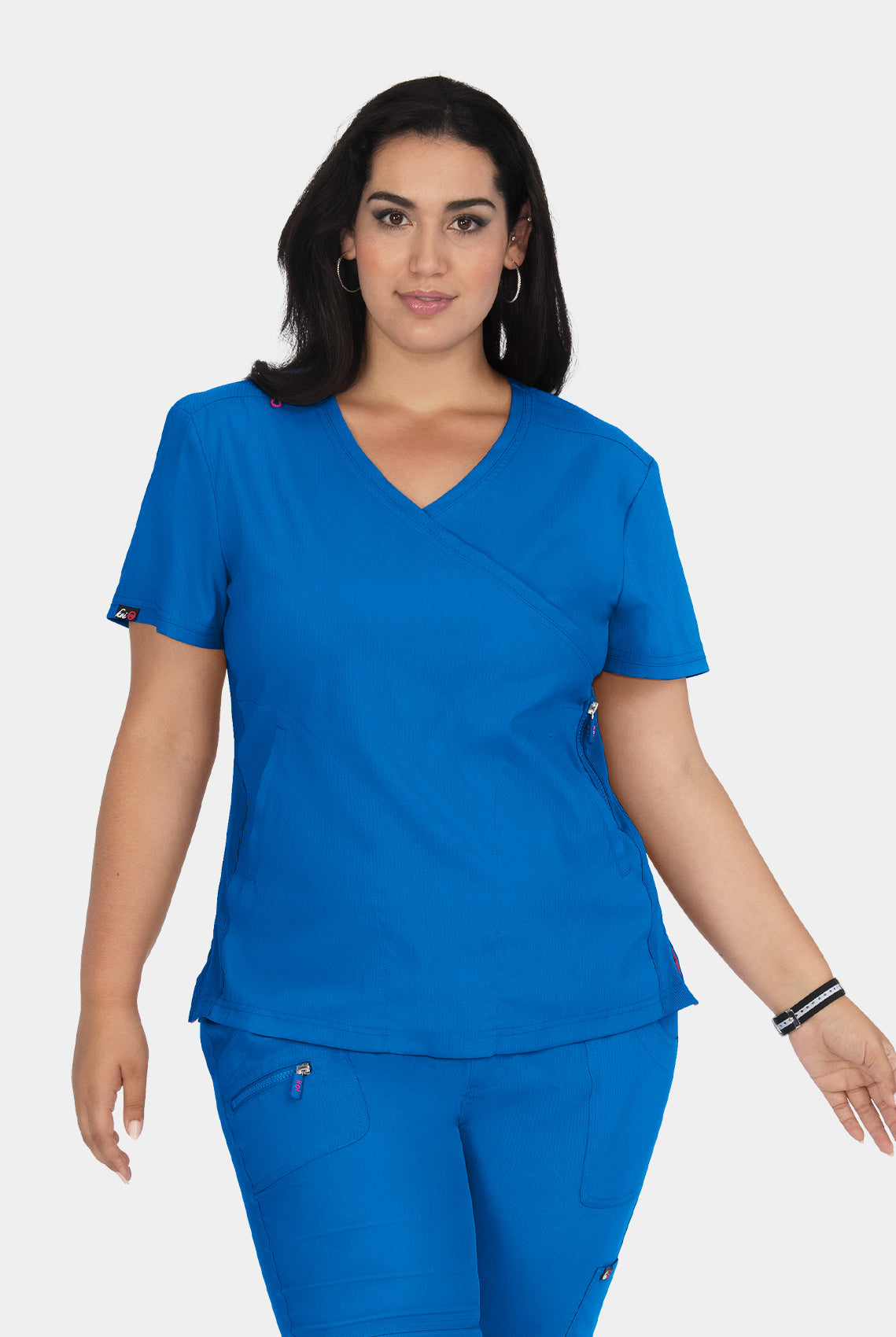Koi Lite Philosophy Scrub Top - Royal - Back