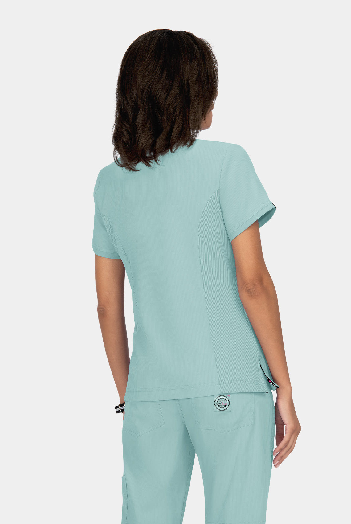 Koi Lite Philosophy Scrub Top - Sage - Back