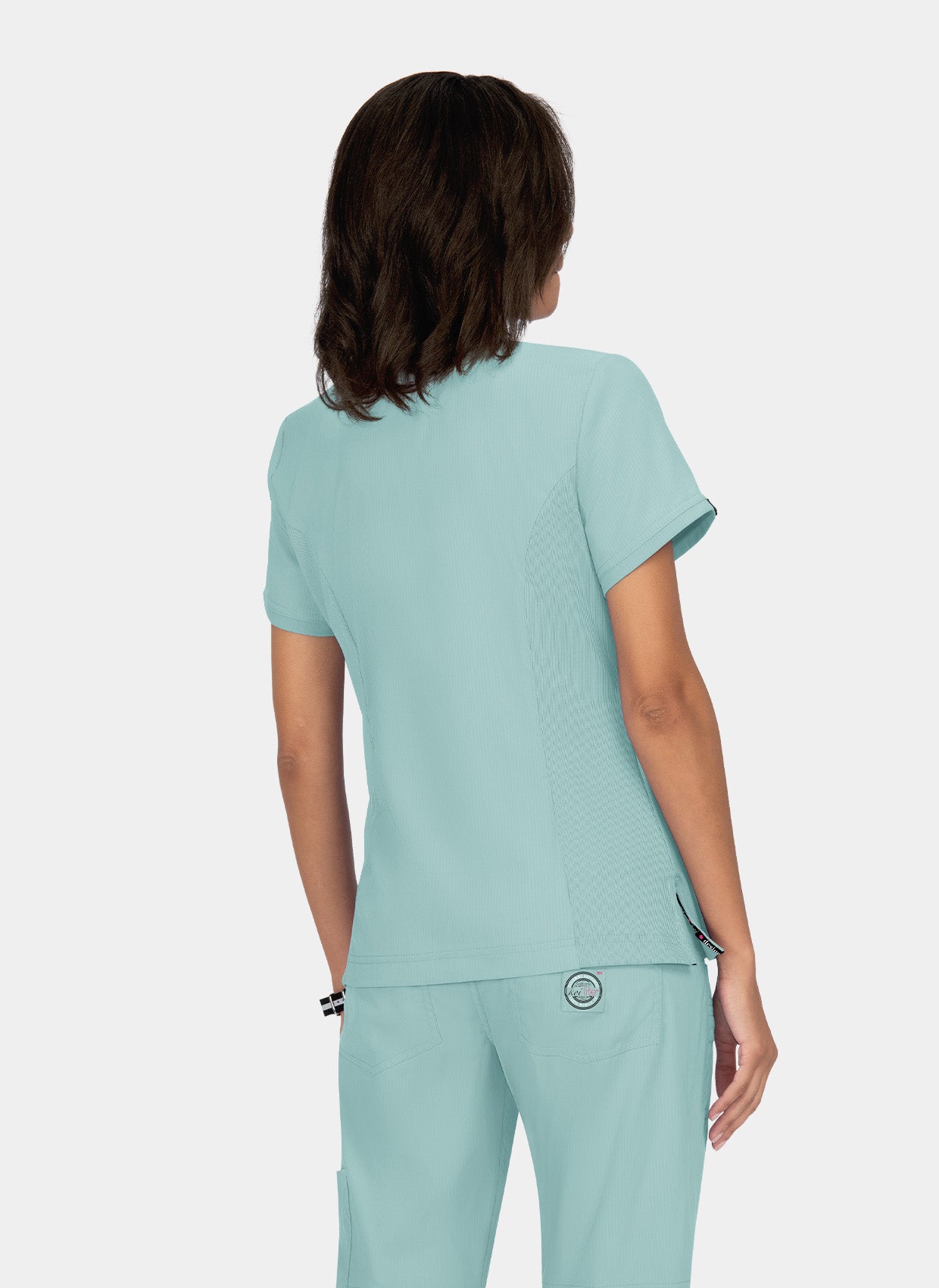 Koi Lite Philosophy Scrub Top - Sage - Back