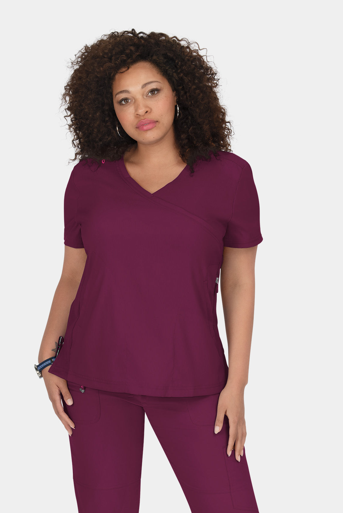 Koi Lite Philosophy Scrub Top - Wine
