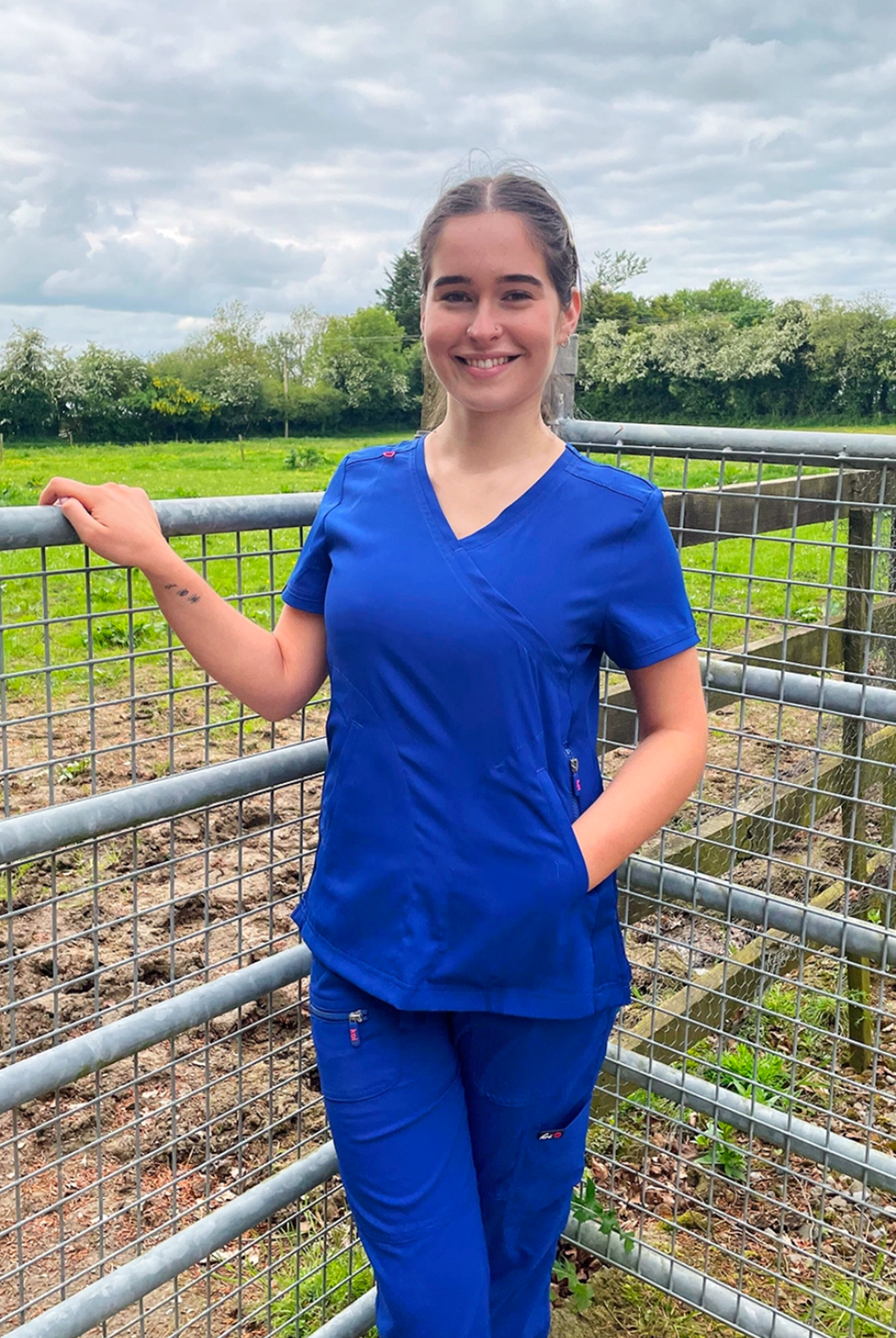 Koi Lite Philosophy Scrub Top