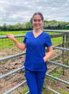 Koi Lite Philosophy Scrub Top