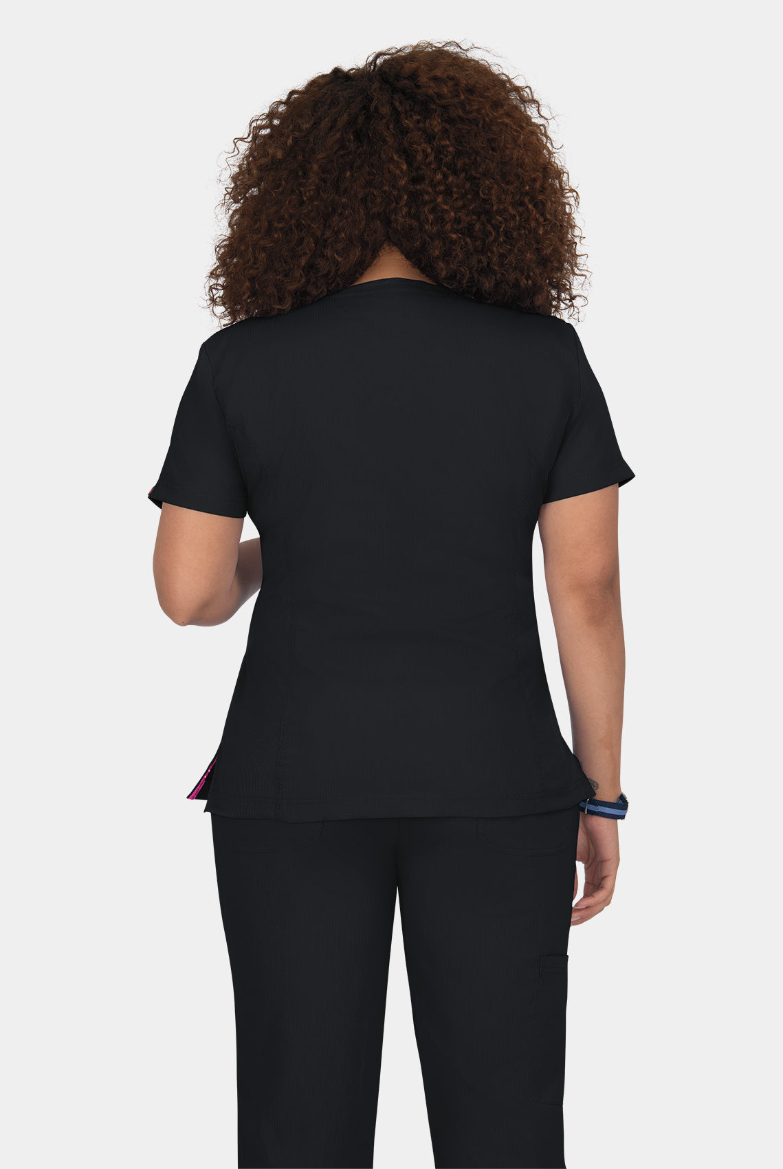 Koi Lite Serenity Scrub Top - Black - Back