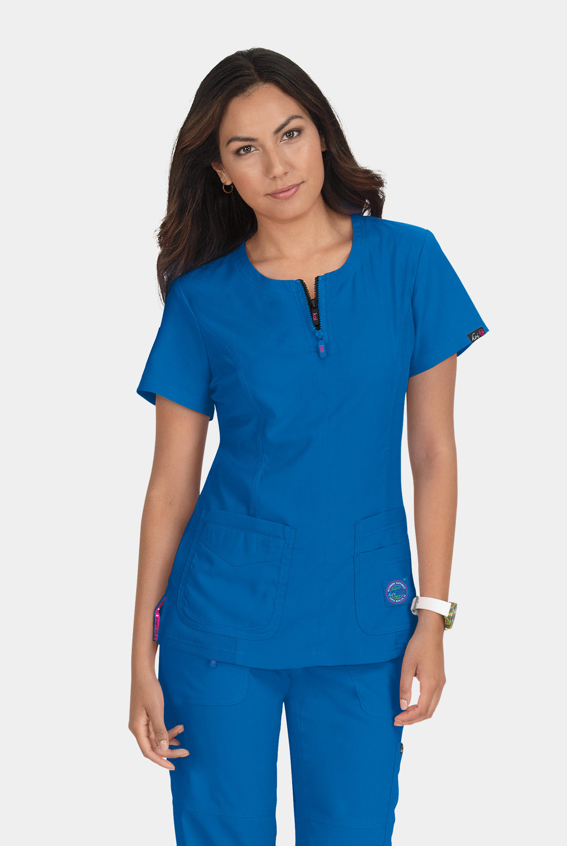 Koi Lite Serenity Scrub Top - Royal