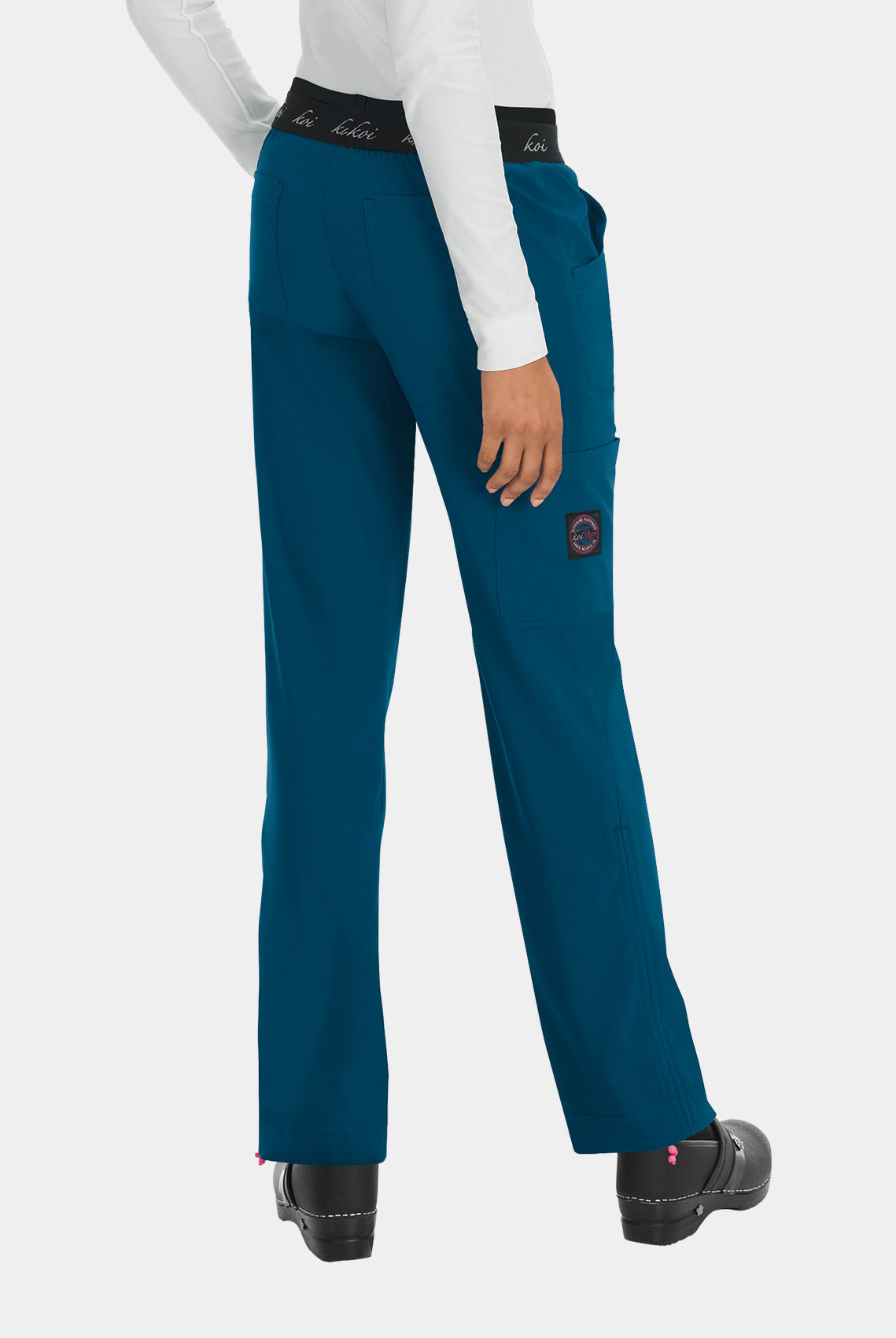 Koi Lite Spirit Scrub Trousers - Caribbean - Back