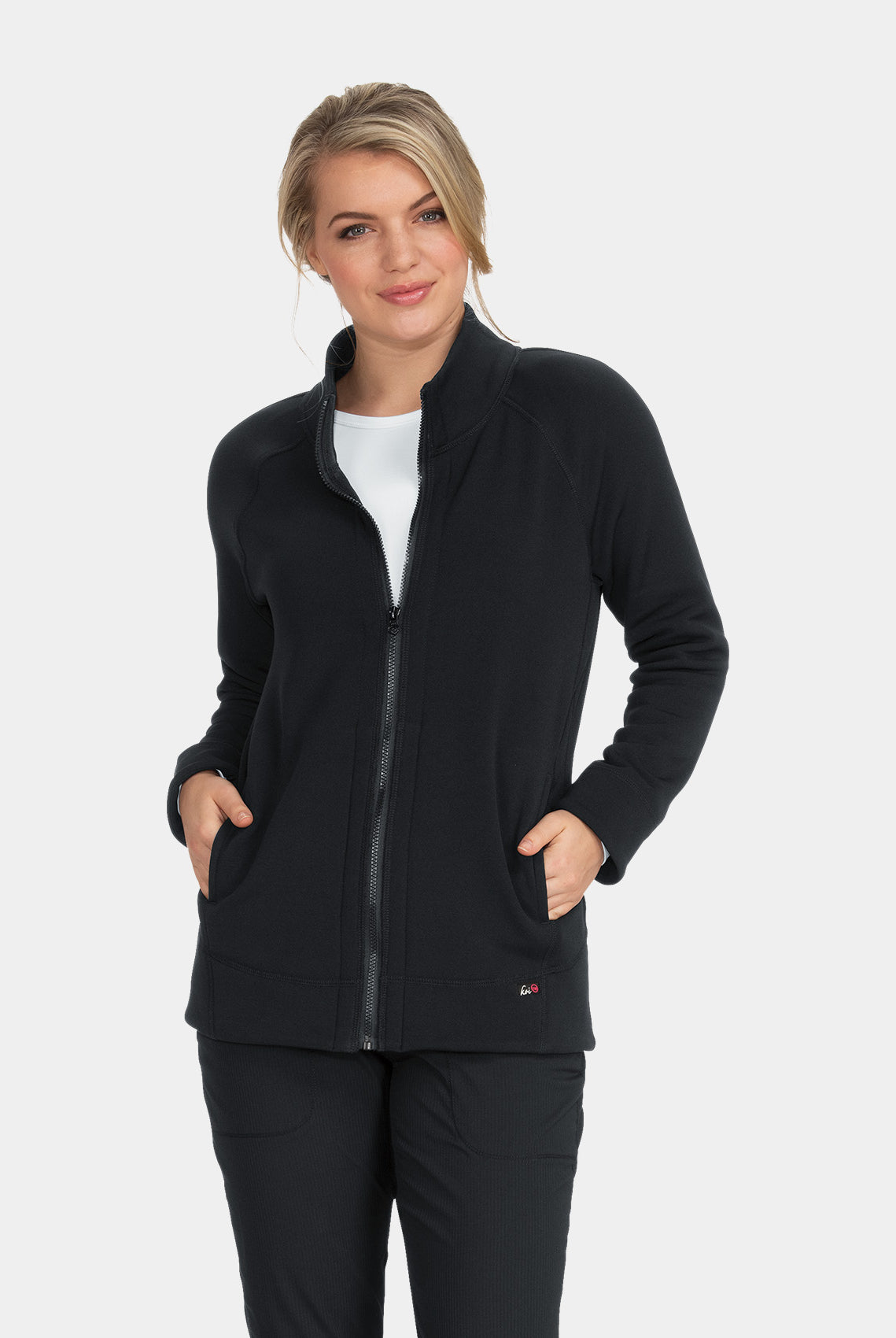 Koi Lite Wellness Scrub Jacket - Black