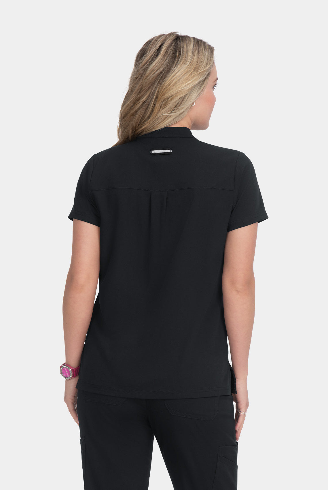 Koi Next Gen Driven Scrub Top - Black - Back