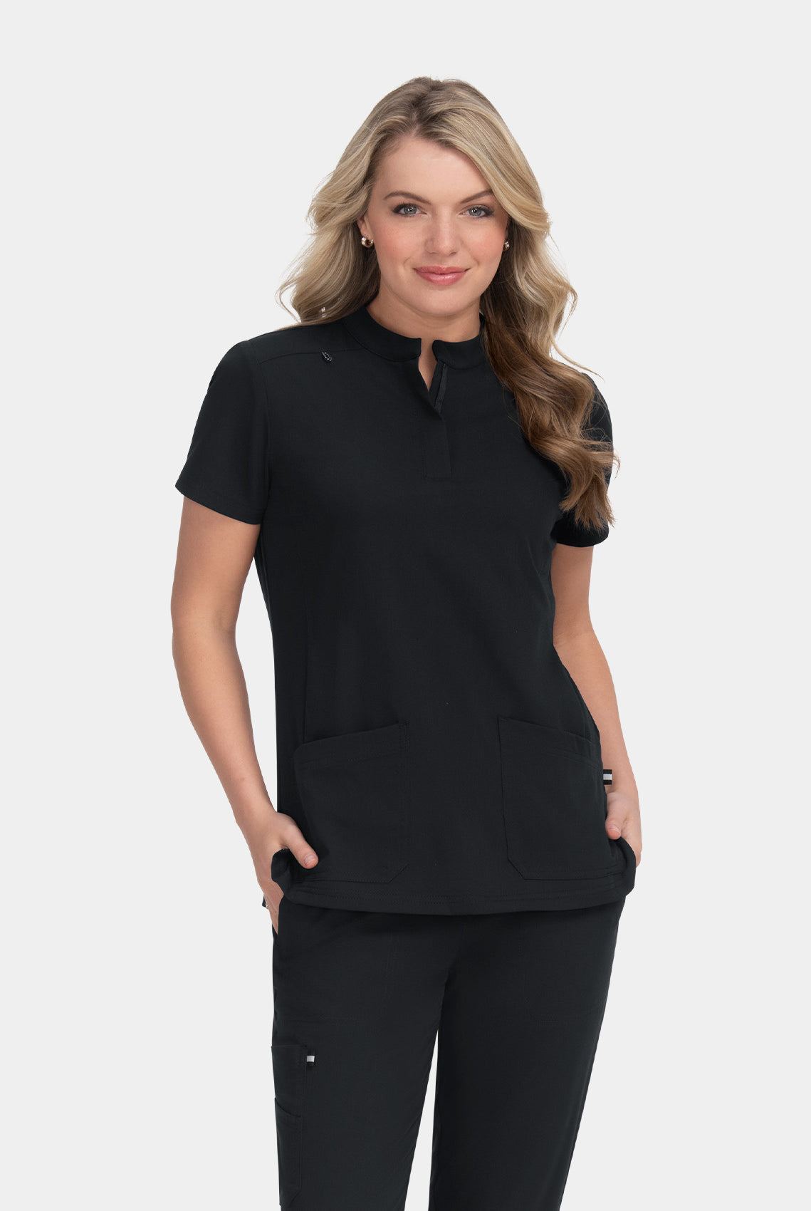 Koi Next Gen Driven Scrub Top - Black