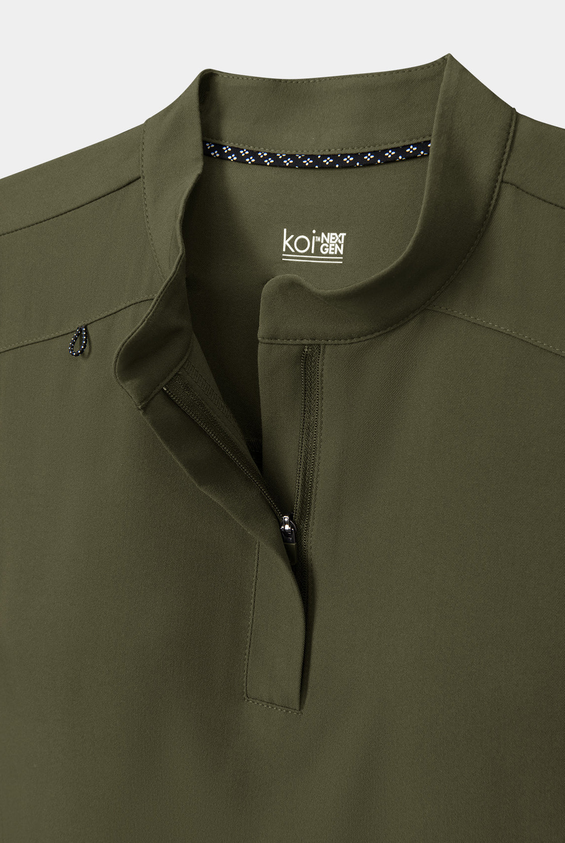 Koi Next Gen Driven Scrub Top - Olive - zoom