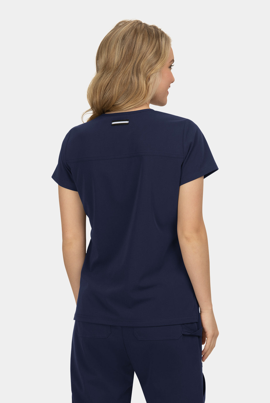 Koi Next Gen Hustle And Heart Scrub Top- Navy- Back