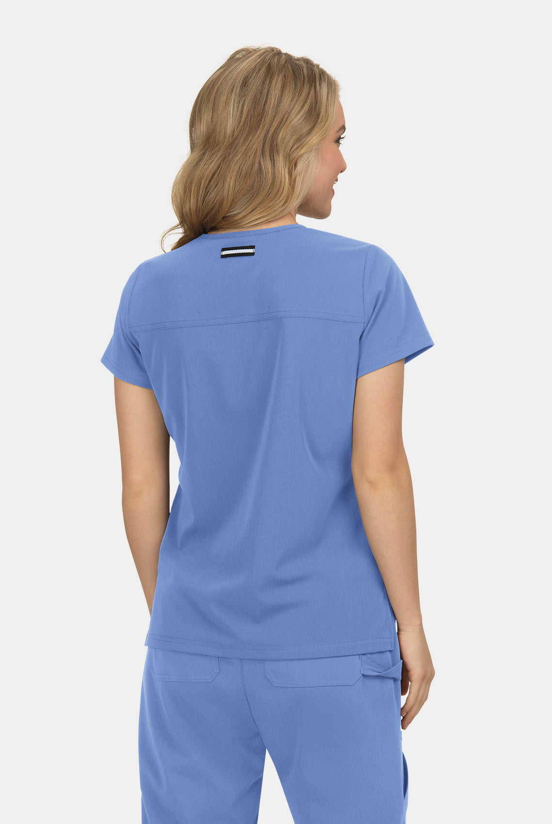 Koi Next Gen Hustle And Heart Scrub Top- True ciel- Back