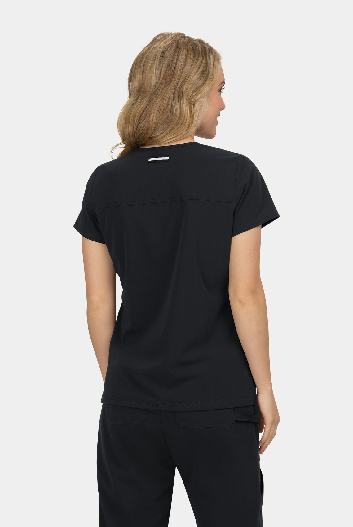 Koi Next Gen Hustle And Heart Scrub Top- Black- Back