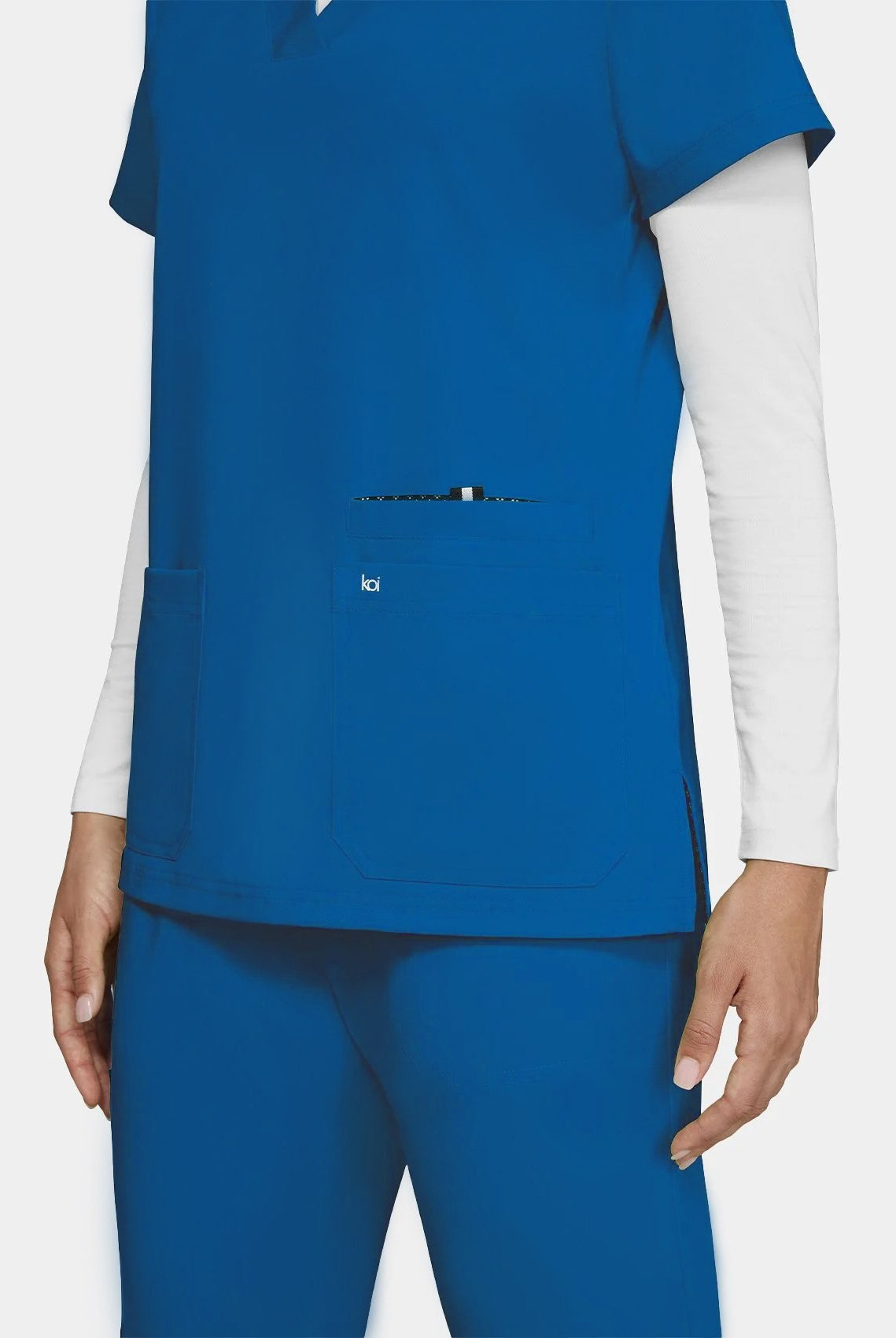 womens-koi-next-gen-hustle-and-heart-scrub-top-royal-1