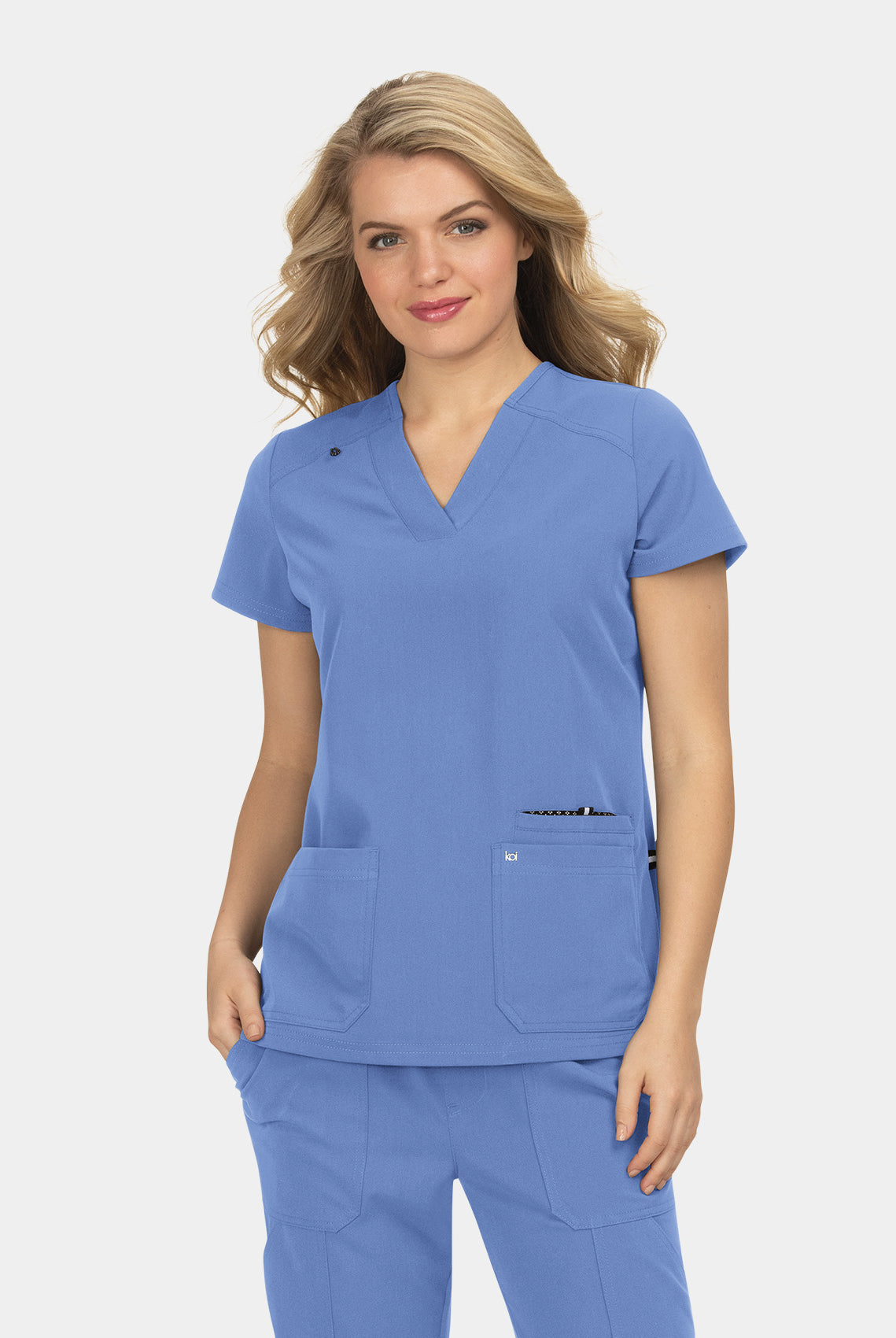 Koi Next Gen Hustle And Heart Scrub Top- True ceil