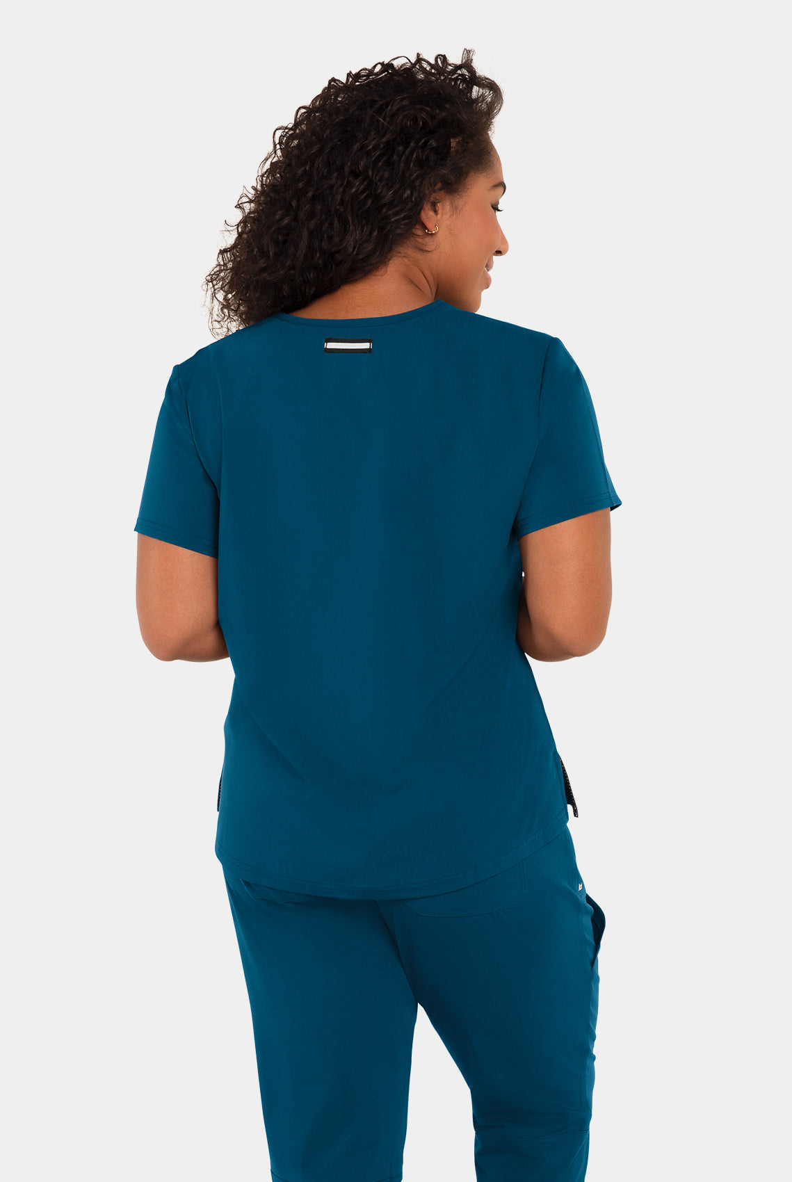 Koi Next Gen Ready To Work Scrub Top- Caribbean- Back
