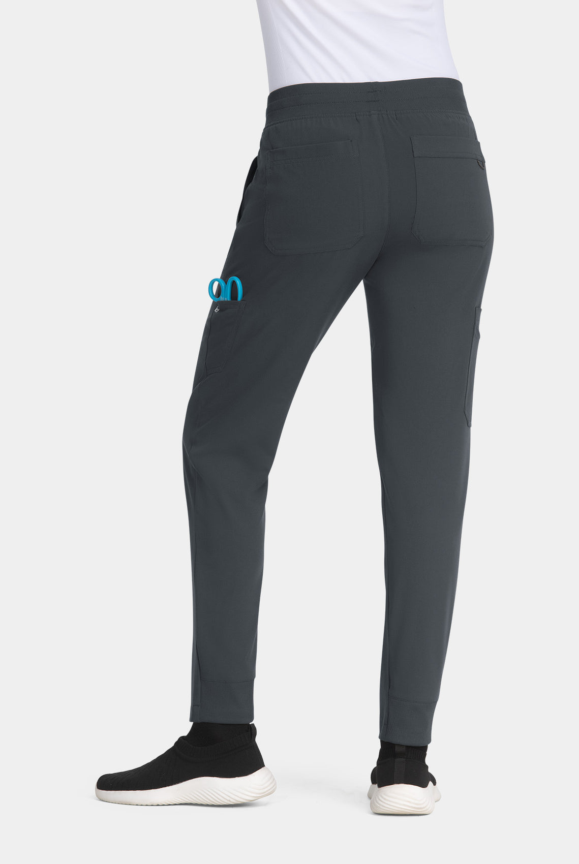 Koi Next Gen Smart Daily Scrub Joggers - Charcoal - back