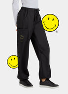 Koi Smiley World Jubilant Scrub Trousers - Black