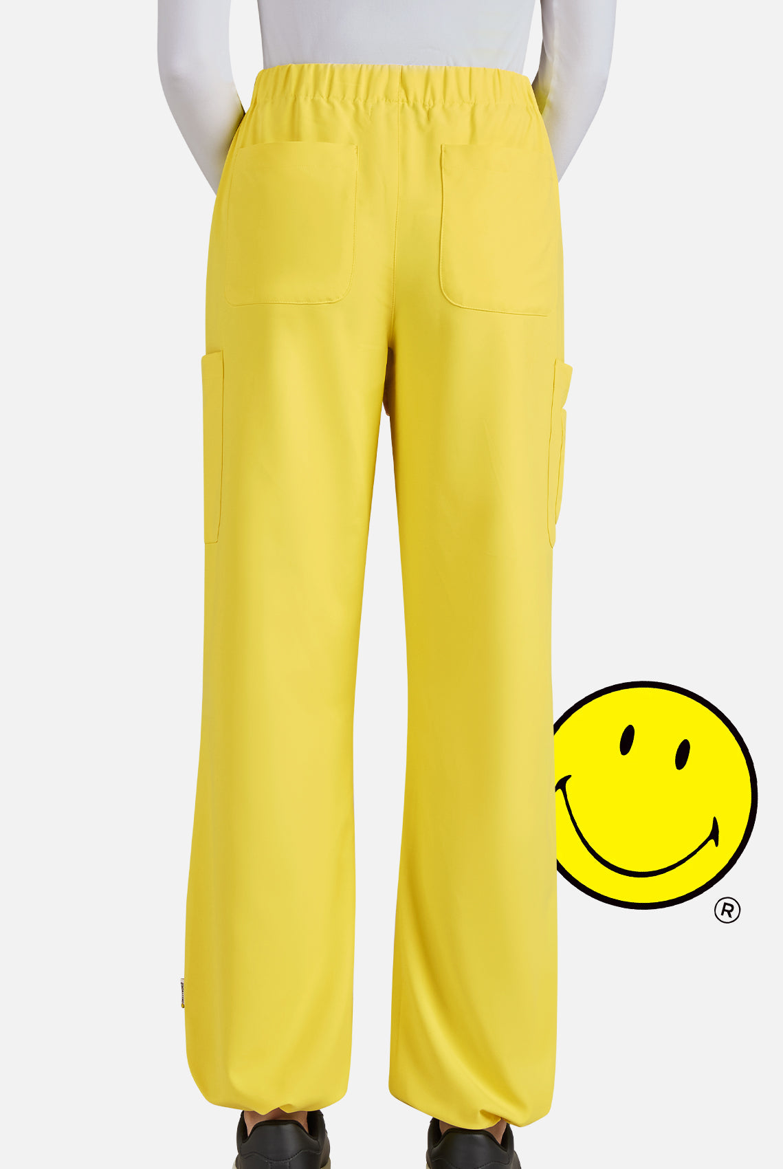 Koi Smiley World Jubilant Scrub Trousers - Loving Yellow