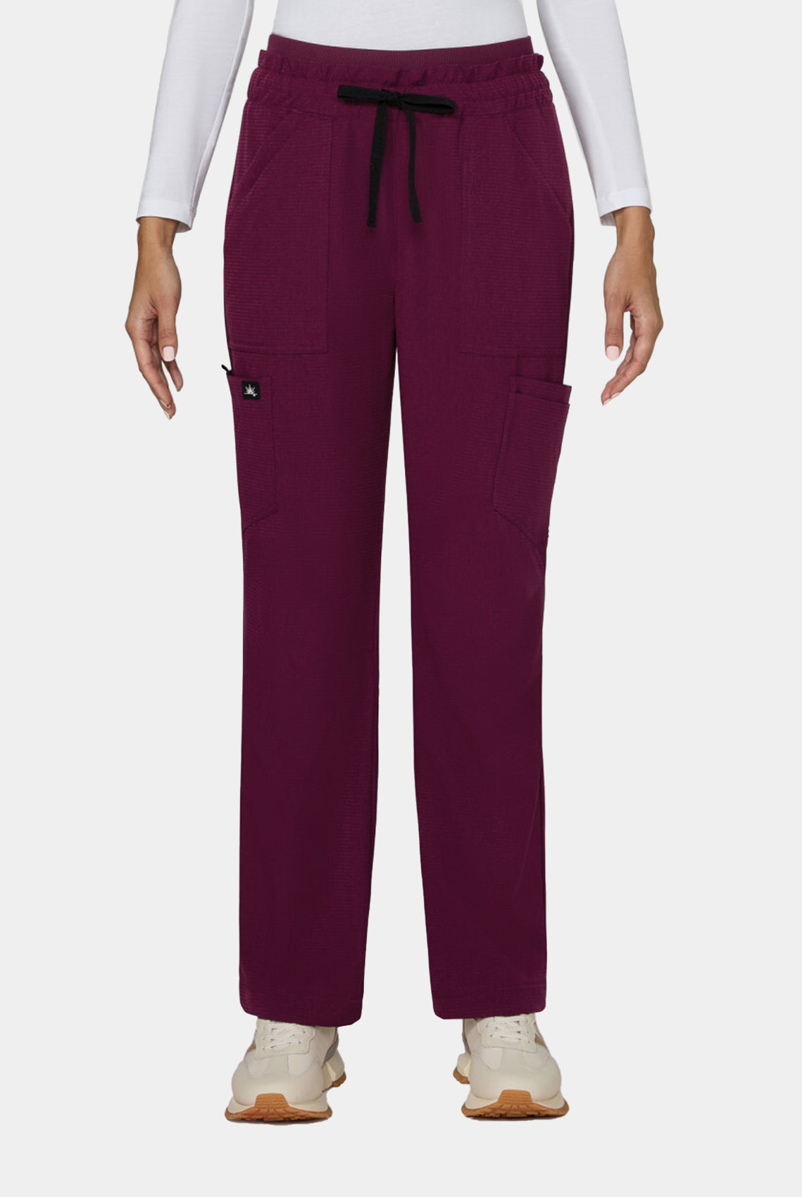 Koi Solis women's scrub trousers wine