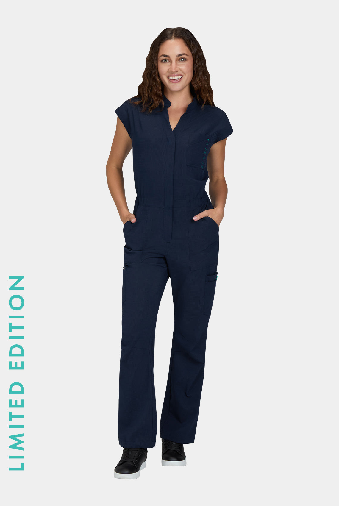 Koi Solis Anja Scrub Jumpsuit - Navy