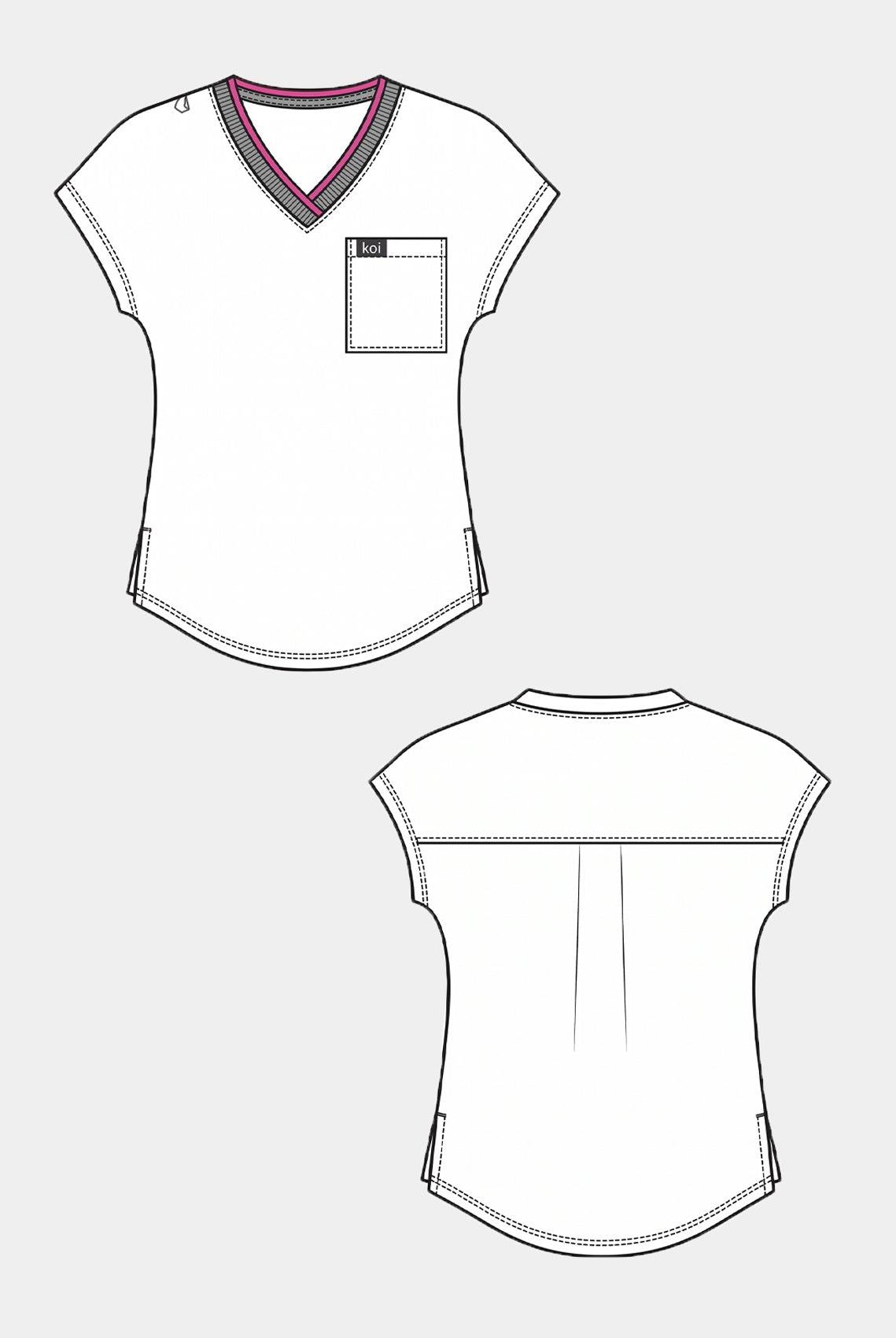 womens scrub top koi basics mckenna sketch