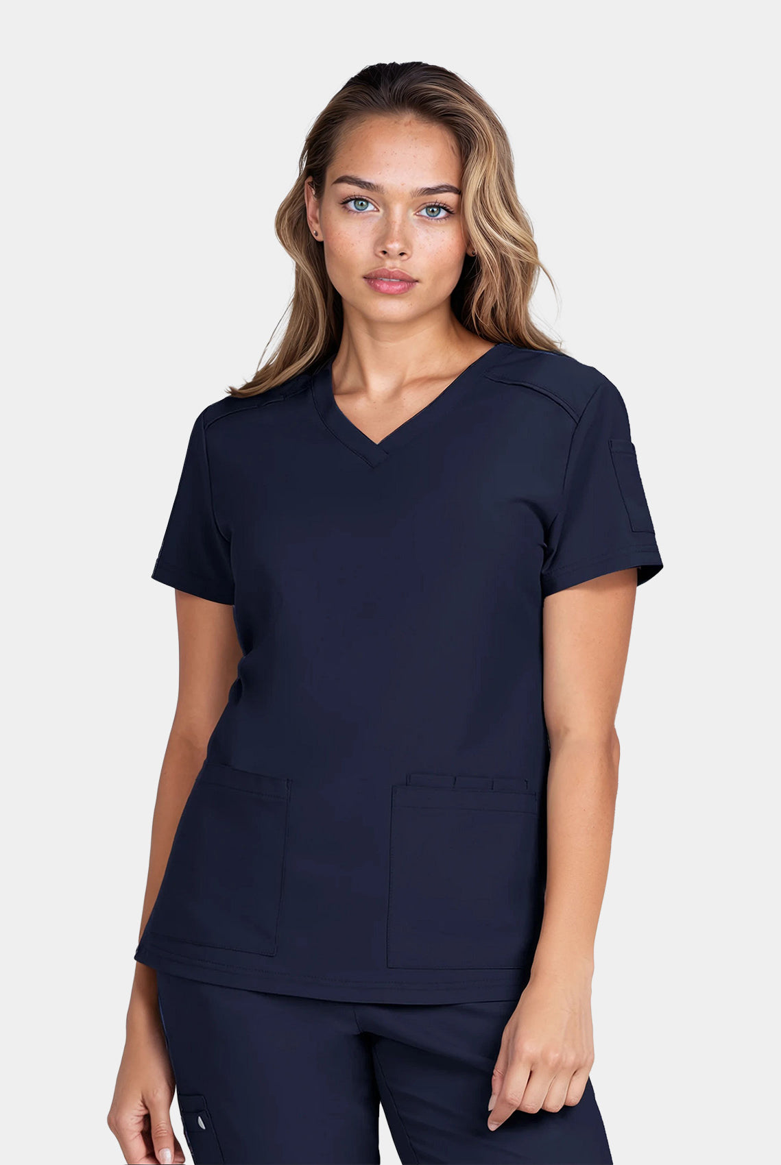 Koi Cureology Cardi Scrub Top - Navy