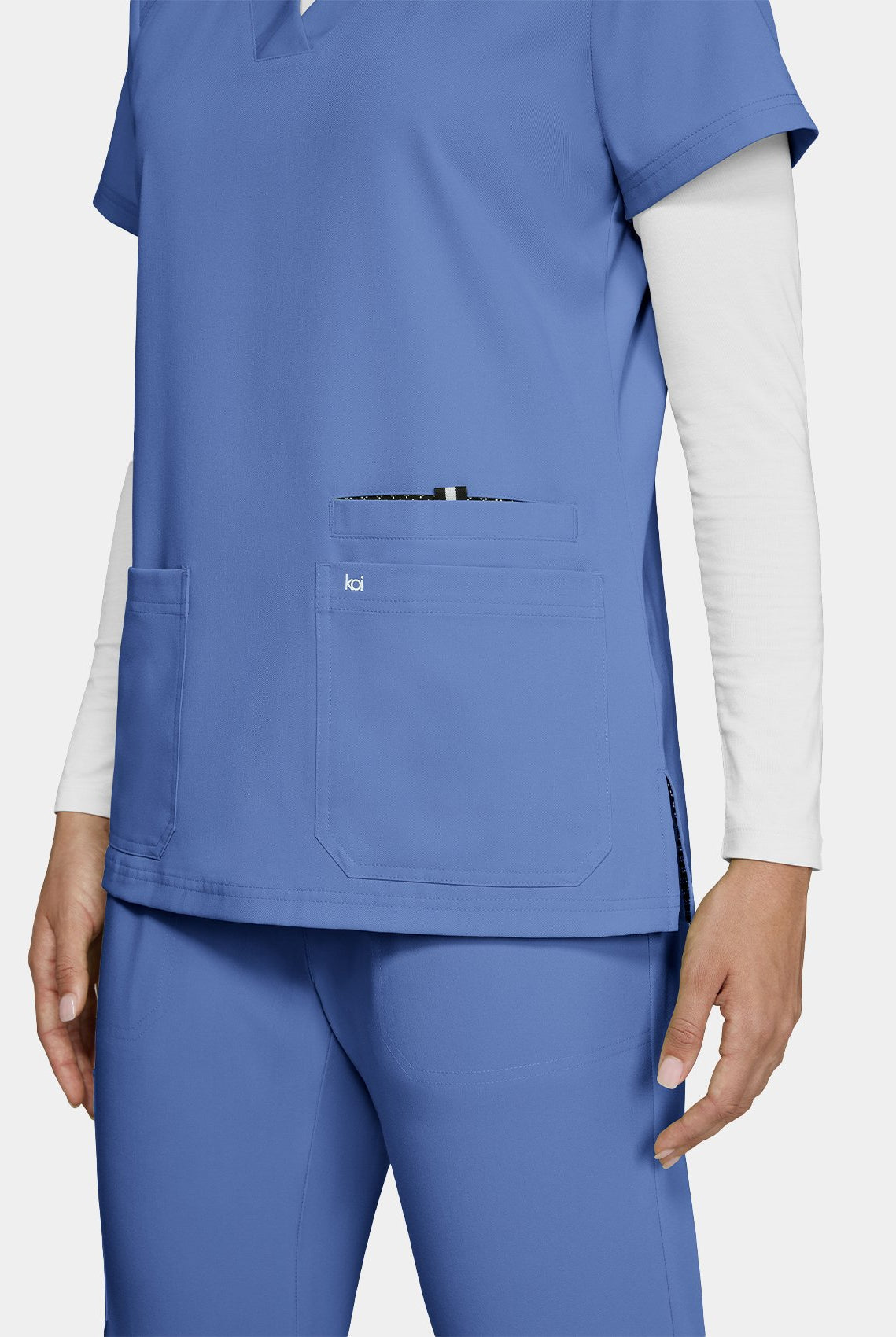 Koi Next Gen Hustle And Heart Scrub Top- true ceil