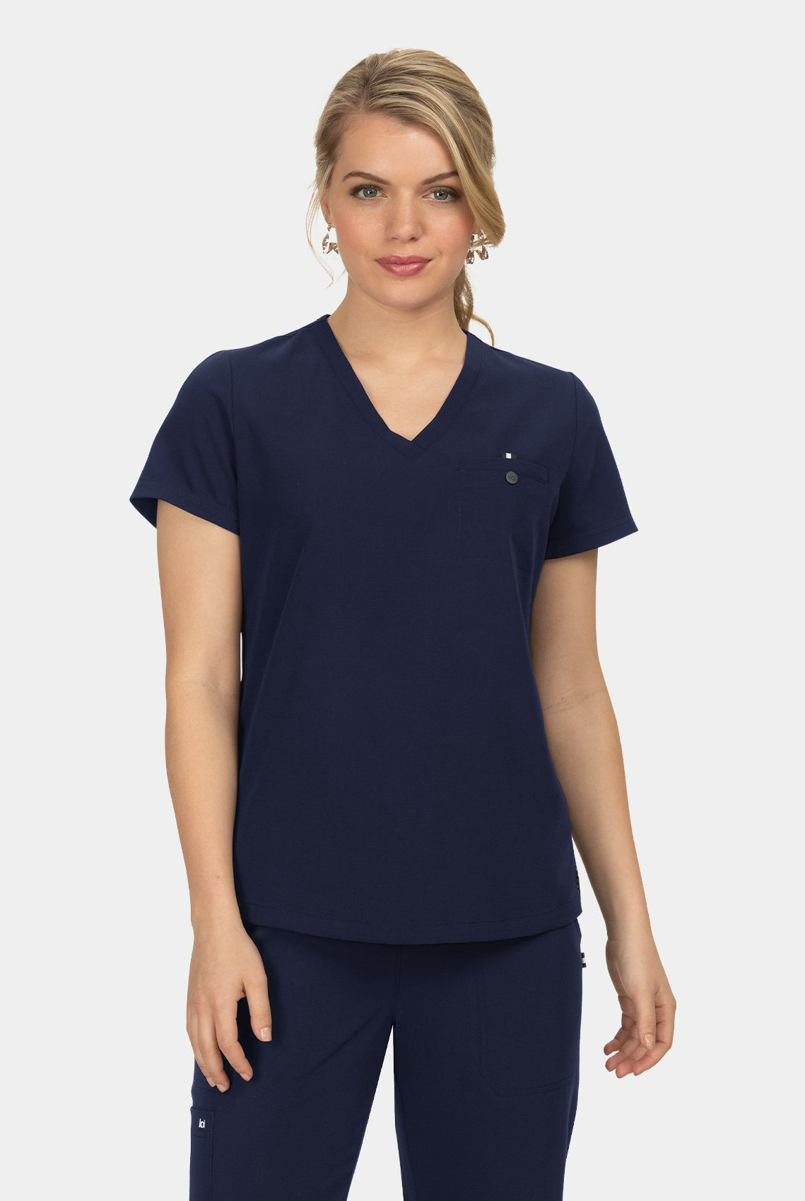 Koi Next Gen Ready To Work Scrub Top - Navy