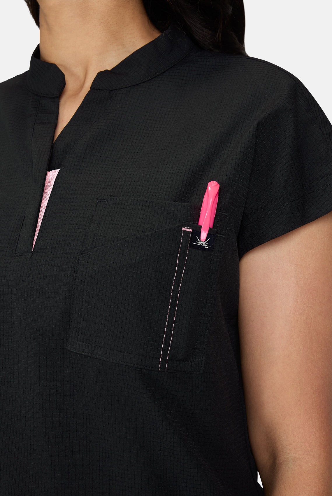 Koi Solis Catrin Scrub Top - Black