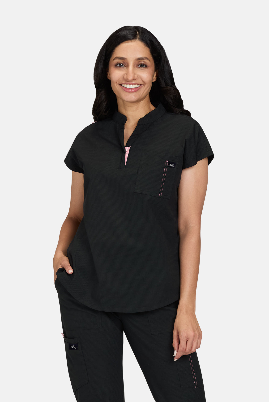 Koi Solis Catrin Scrub Top - Black