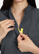 Koi Solis Catrin Scrub Top - Charcoal