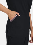 Koi Solis Sari Scrub Top - Black