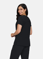 Koi Solis Sari Scrub Top - Black