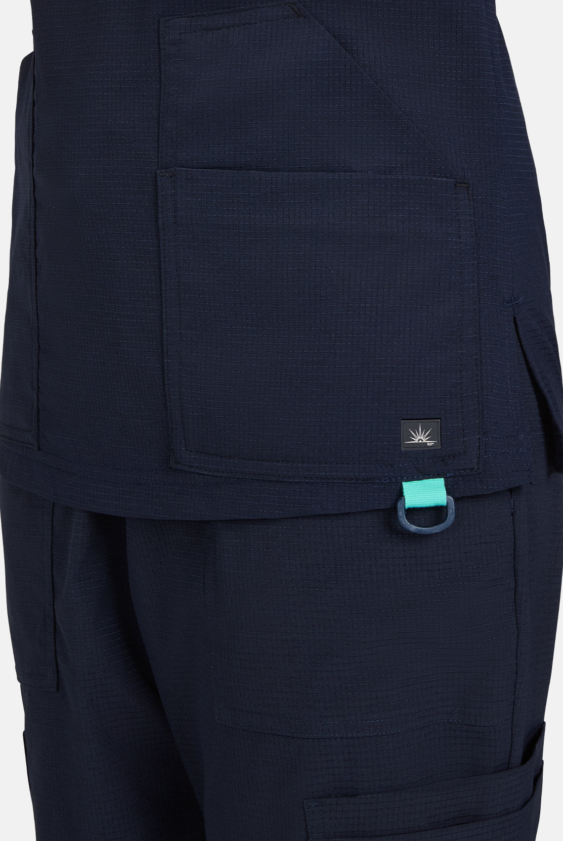 Koi Solis Sari Scrub Top - Navy