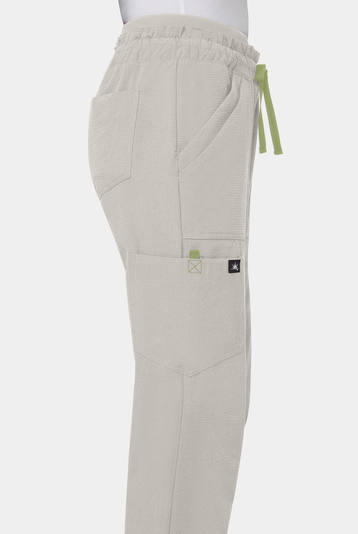 Women's Koi Solis Freda Scrub Trousers in Bone