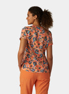 Koi Basics Leslie Scrub Top Kittens And Tea Back