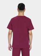 Koi Solis Caldwell Scrub Top Wine Back