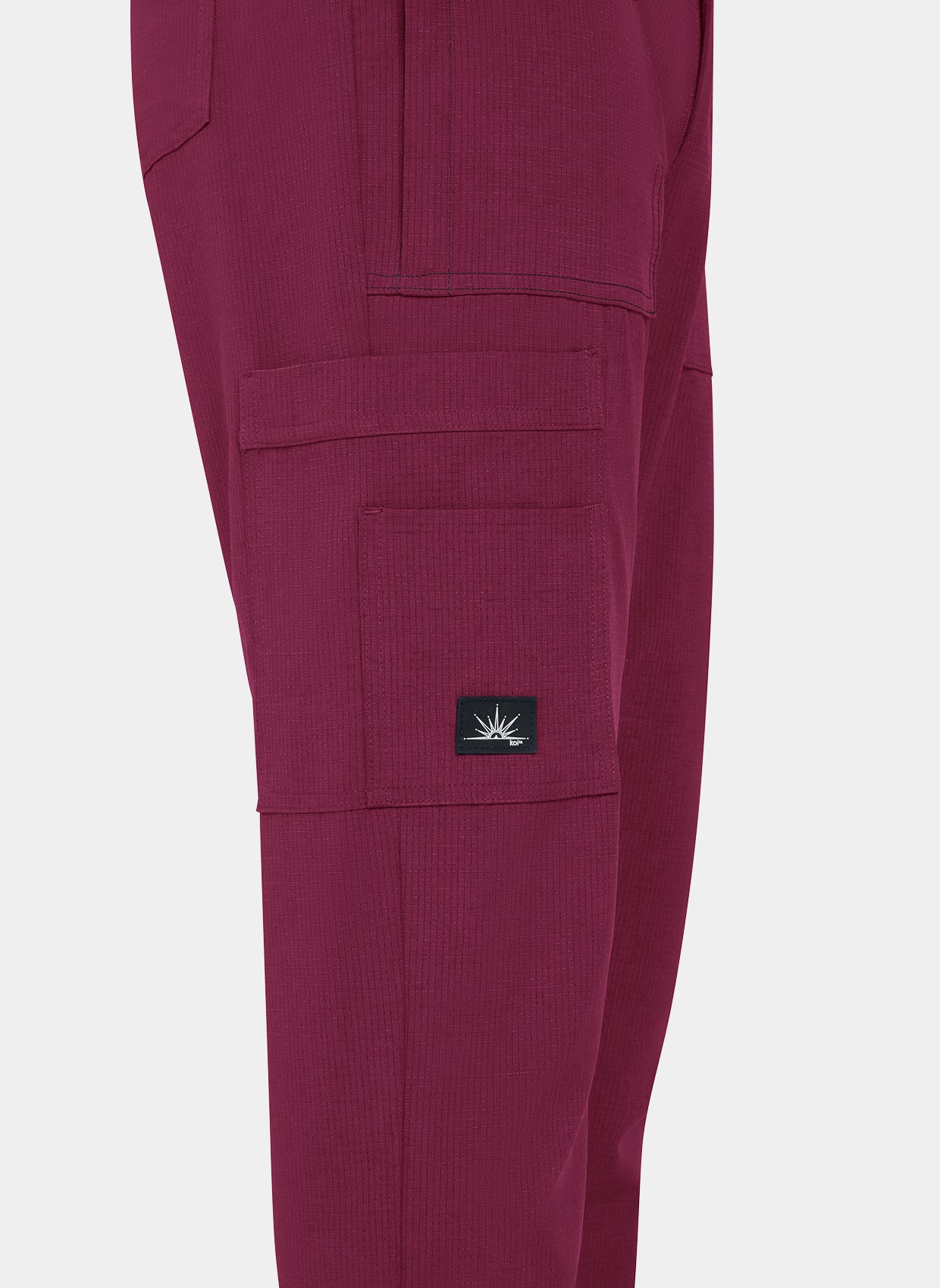 Koi Solis Ondra Scrub Trousers Wine Pocket