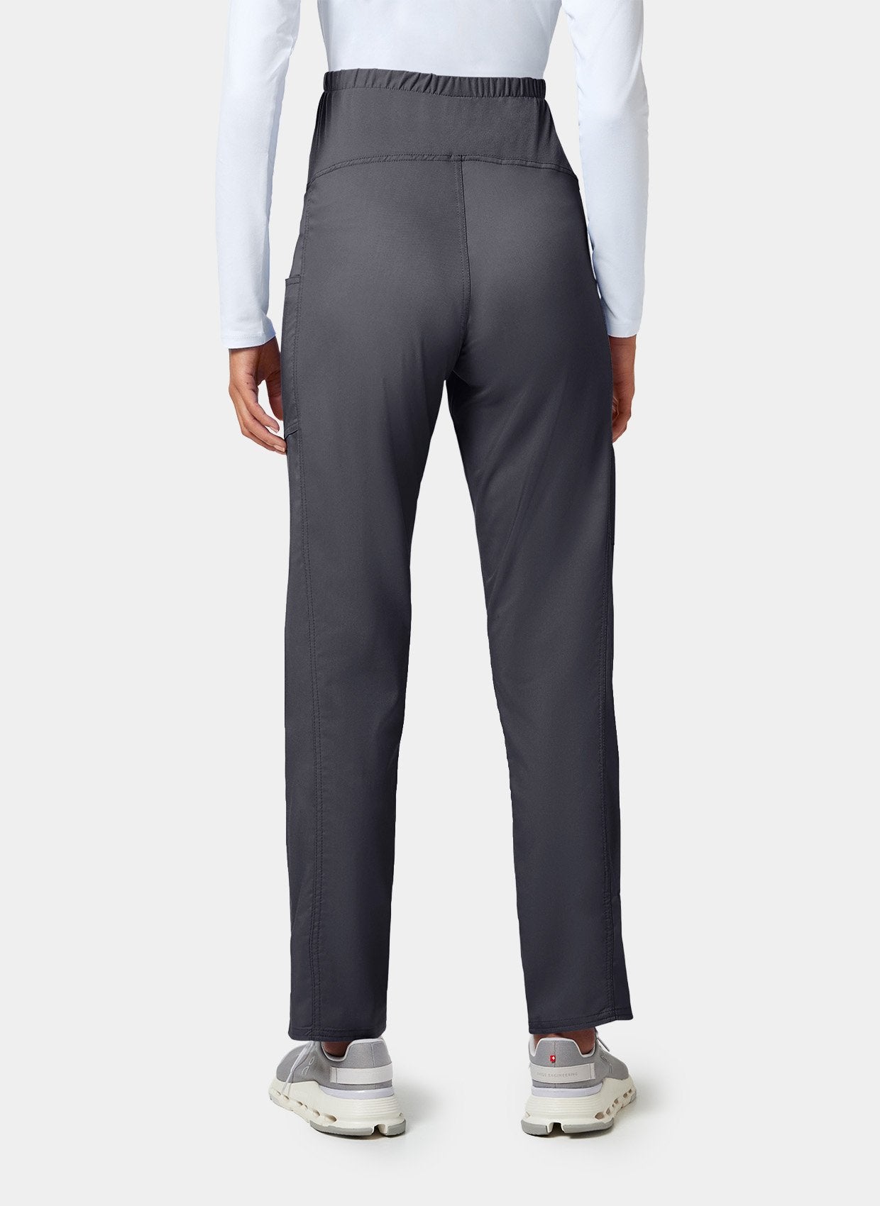 Cherokee Maternity Scrub Trousers WWE155 - Pewter - Back