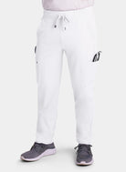 mens koi cureology neuro cargo scrub trousers white