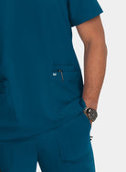 mens-koi-next-gen-free-to-be-scrub-top-front-caribbean-2