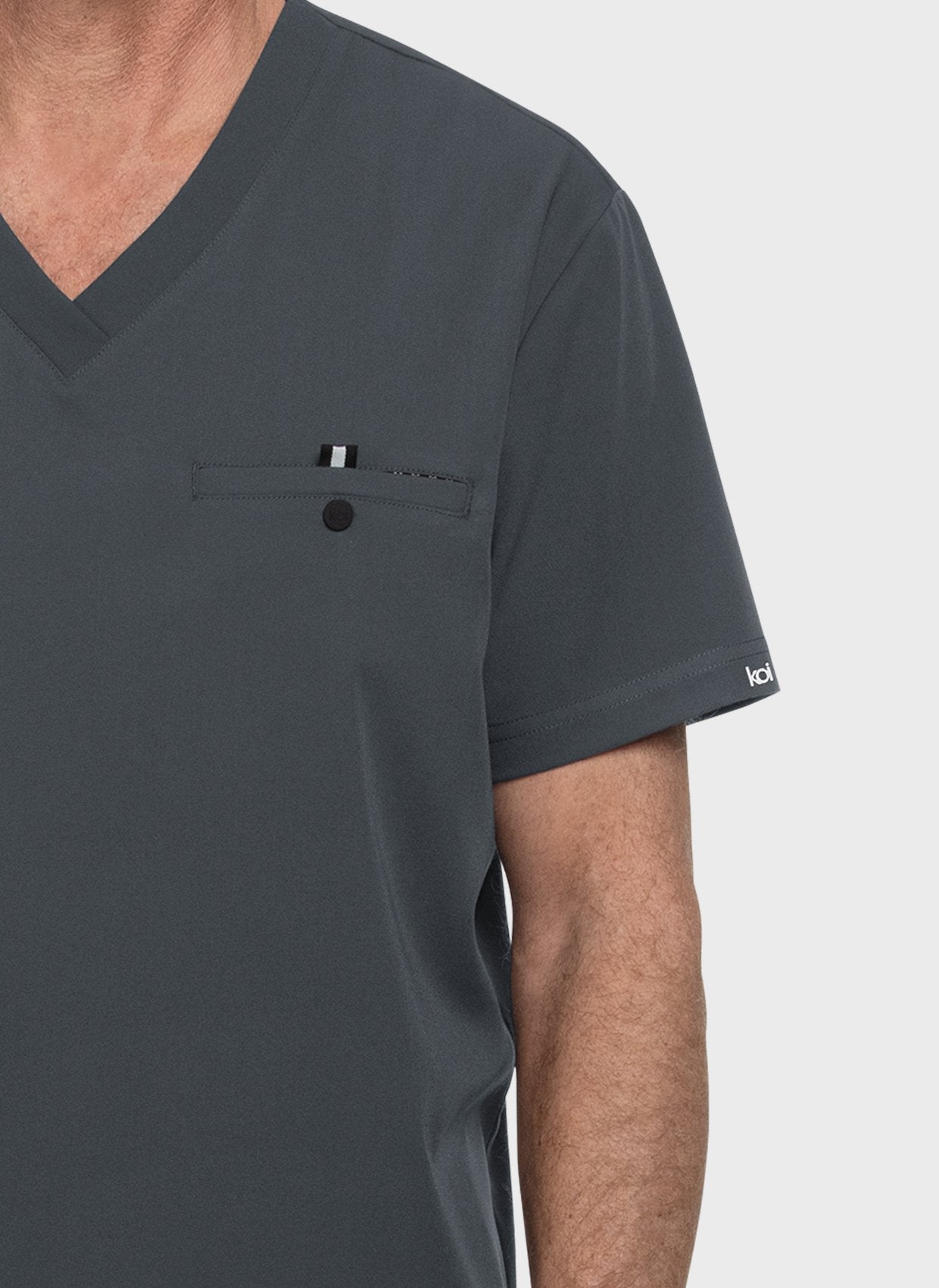 mens-koi-next-gen-on-call-scrub-top-charcoal-2