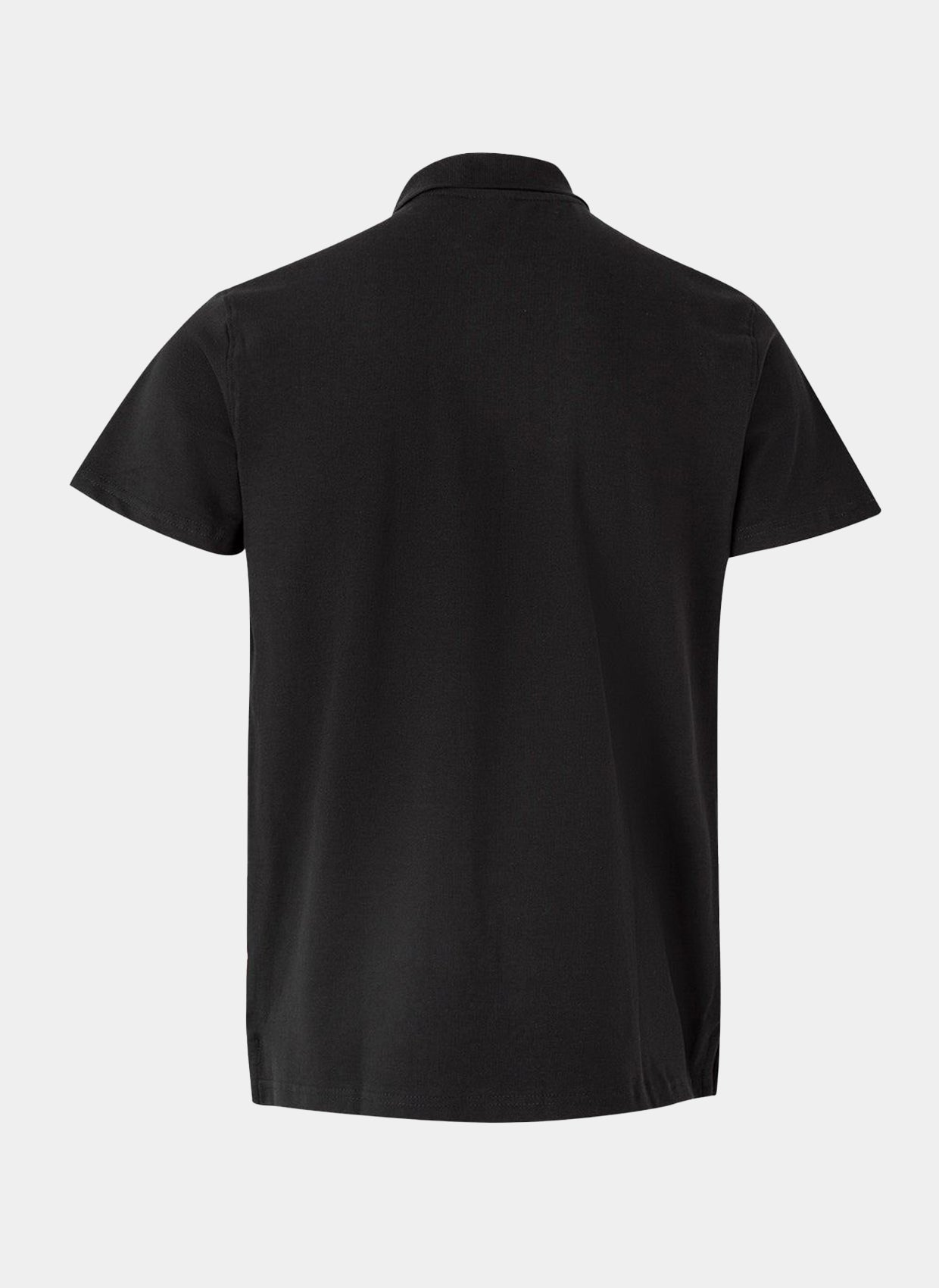 Black polo shirt