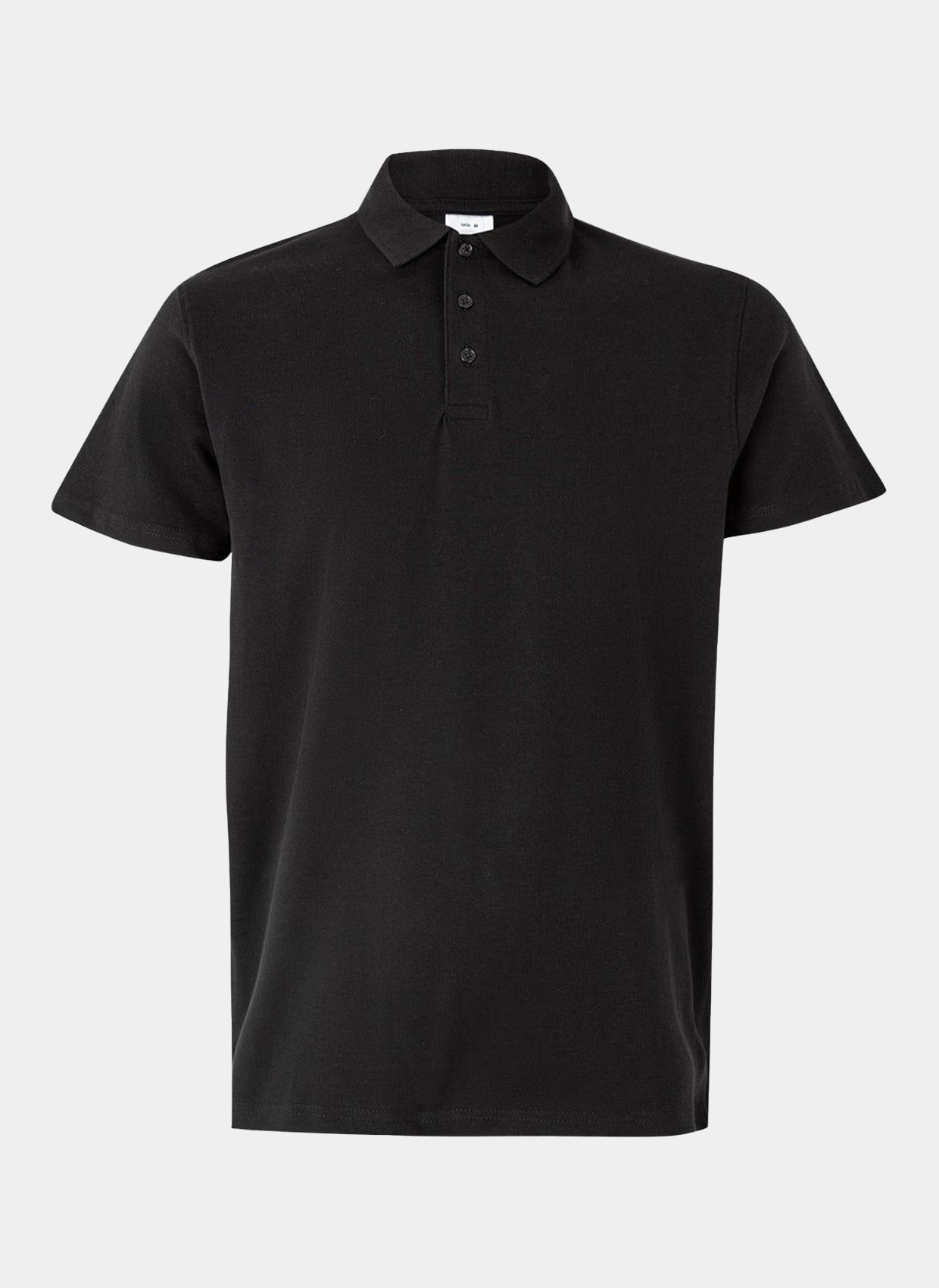Black polo shirt