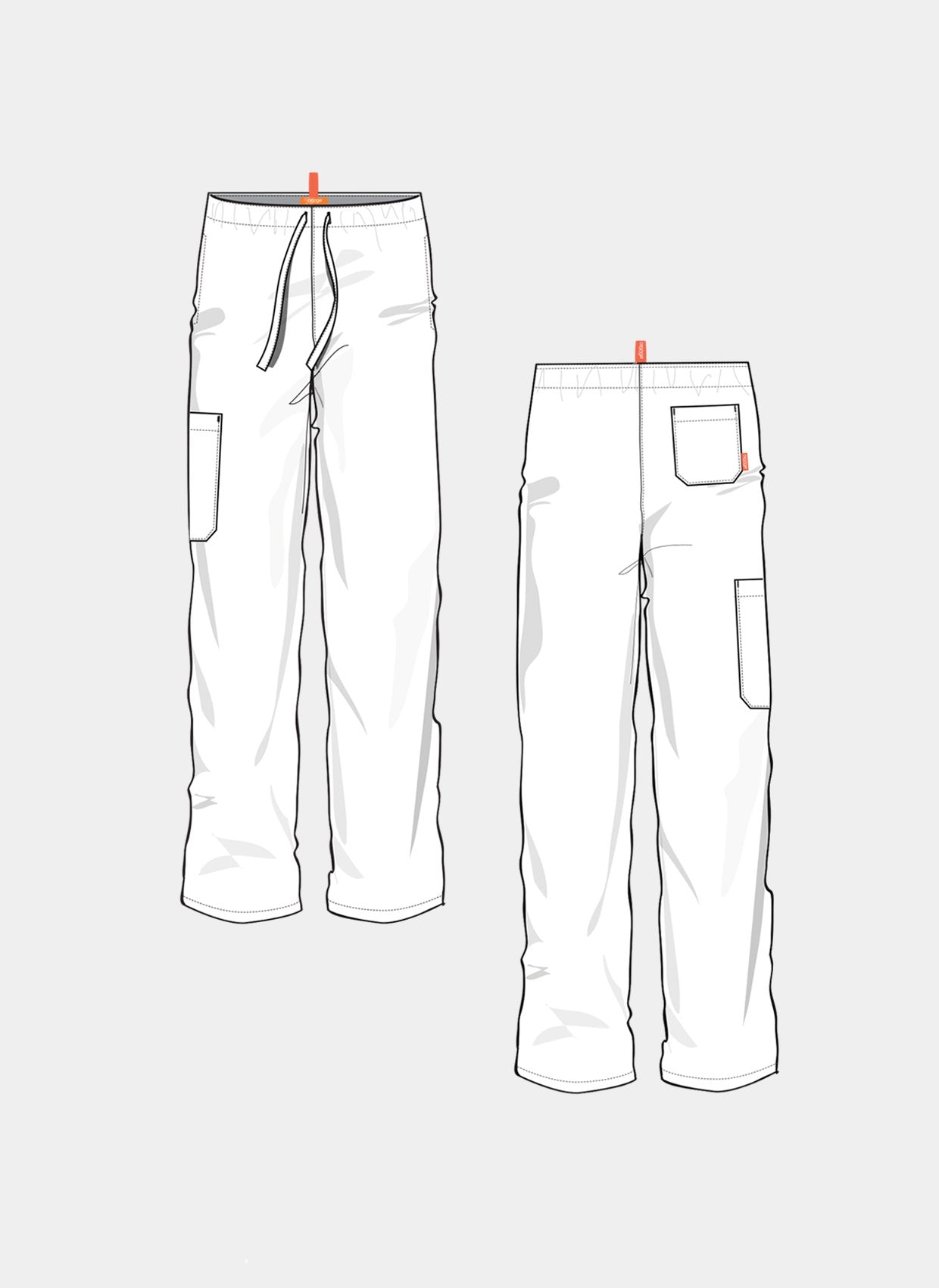sketches huntington scrub trousers