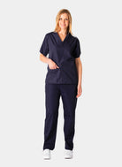 Budget Scrubs Unisex Set - Navy